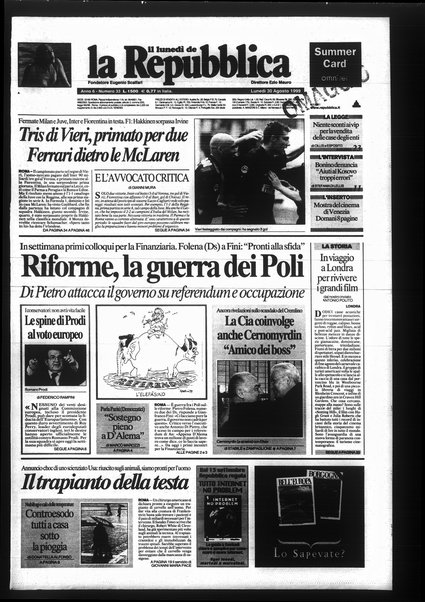 Il lunedì de La repubblica